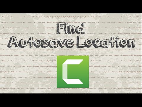 How to find Camtasia Autosave Location Recover Unsaved Camtasia Project or Recording