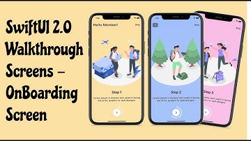 SwiftUI 2.0 App Walkthrough Screens - Onboarding Screen With Animations -  SwiftUI Tutorials
