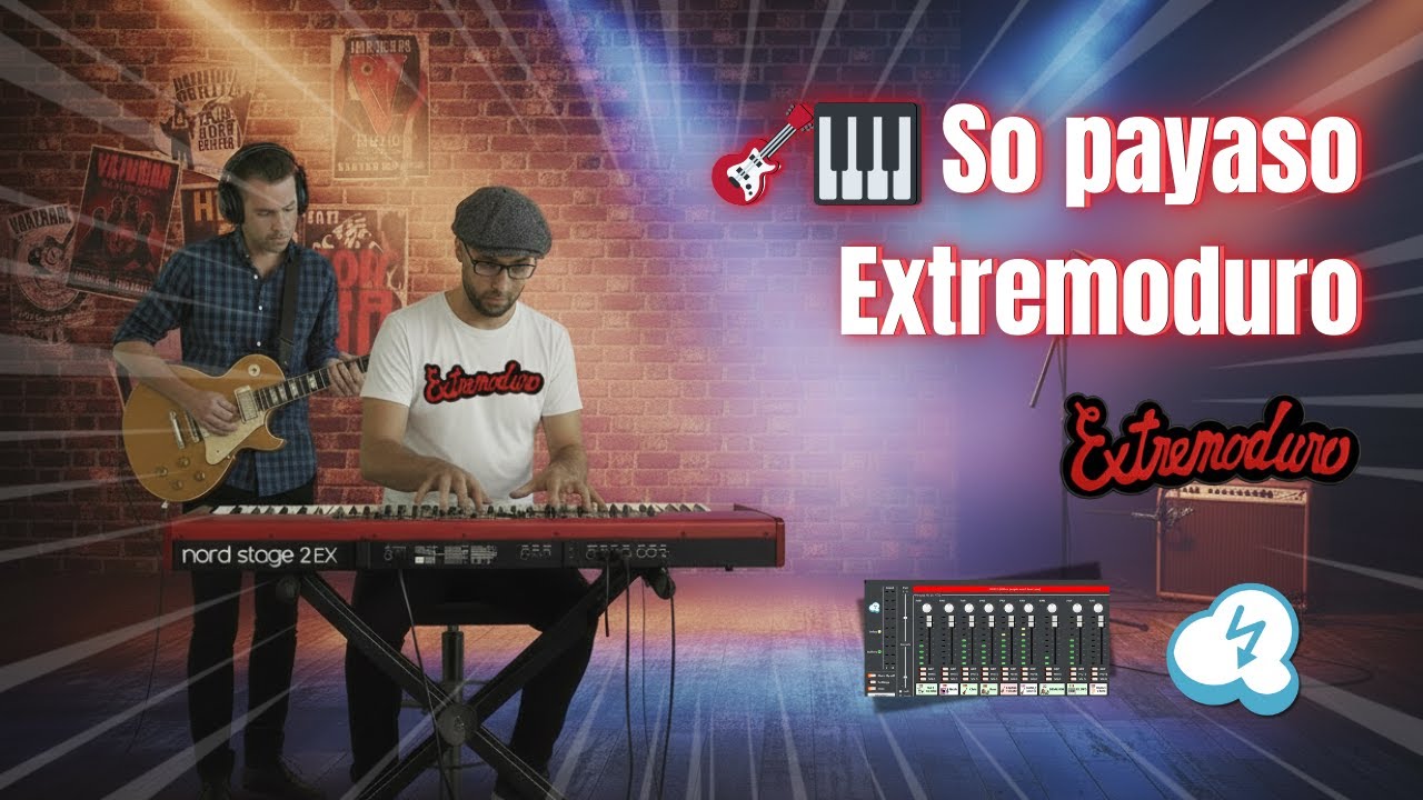 👉 So Payaso - Extremoduro | Cover completo en teclado y guitarra (Jamulus)