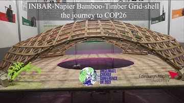 INBAR-Napier Bamboo-Timber Grid-shell, the journey to COP26