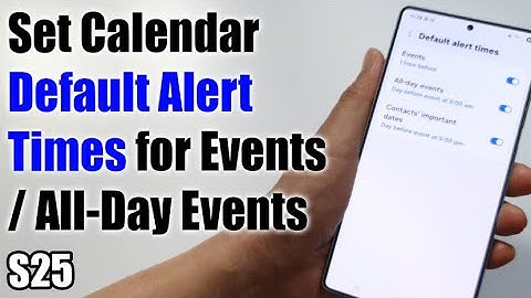 Hoe u standaard waarschuwingstijden voor gebeurtenissen/gebeurtenissen die de hele dag duren inst...