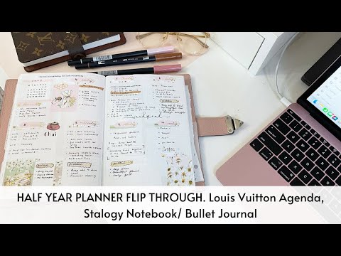 Half Year Planner Flip Through: Louis Vuitton Agenda / Stalogy