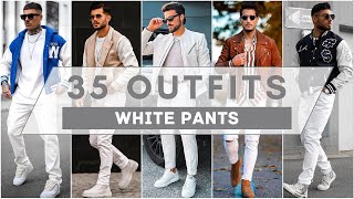 35 White Pants Outfit Ideas For Winter 2023 | Men's Fashion