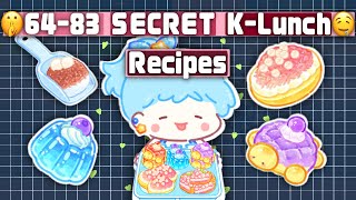 I UNLOCKED Recipe 64-83 Secret K-Lunch Recipes in Tanghulu Master! 🤩