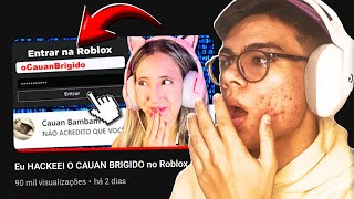 Reagindo A Natasha Panda Hackeando A Minha Conta Do Roblox