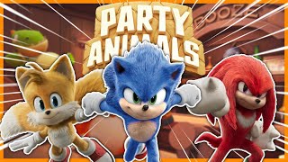 MY NUNCHUCKS!! - Team Movie Sonic Plays Party Animals (Ft. Movie Shadow)!!
