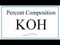 Percent Composition and Molar Mass