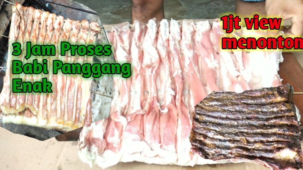 BAPANG..!! Menu Enak Babi Panggang Bumbu Rempah Kacang👍👍