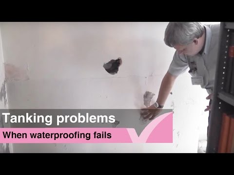 Failed basement waterproofing