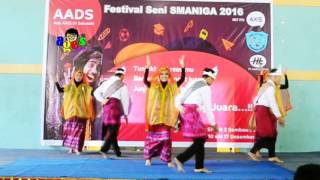 TARI Kreasi Baru {Music LOSONK) KLS XII IPA 1-Festival Seni  SMAN 3 SUMBAWA 2016