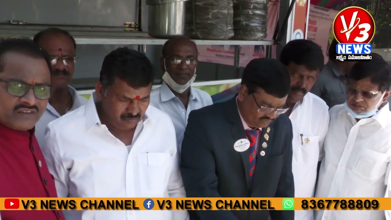 TRS MLA Muta Gopal Inaugurates Lions Club Free Meals On Wheels | Hyderabad || V3News 