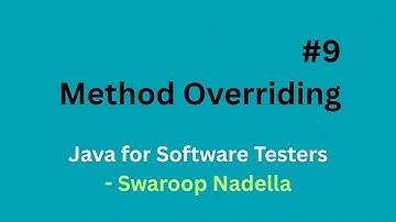 #9 - Methode overschrijven in Java || Java voor softwaretesters || Automatiseringstesten