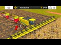 Harvesting Straw Collect With Loading Wagon In Fs18 Fs18 Multiplayer Timelapse