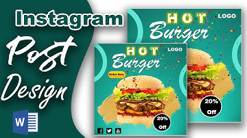 Social Media AD Design Tutorial: How to Create a Professional Instagram post in Microsoft Word 👇👇👇