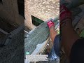 Concrete Block Wall Filling Process #Construction #Masonry #Concrete