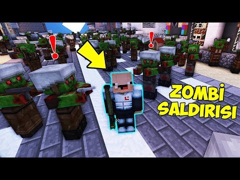 1000 ZOMBİ EVİMİZİ BASTI !! 😱 - Minecraft