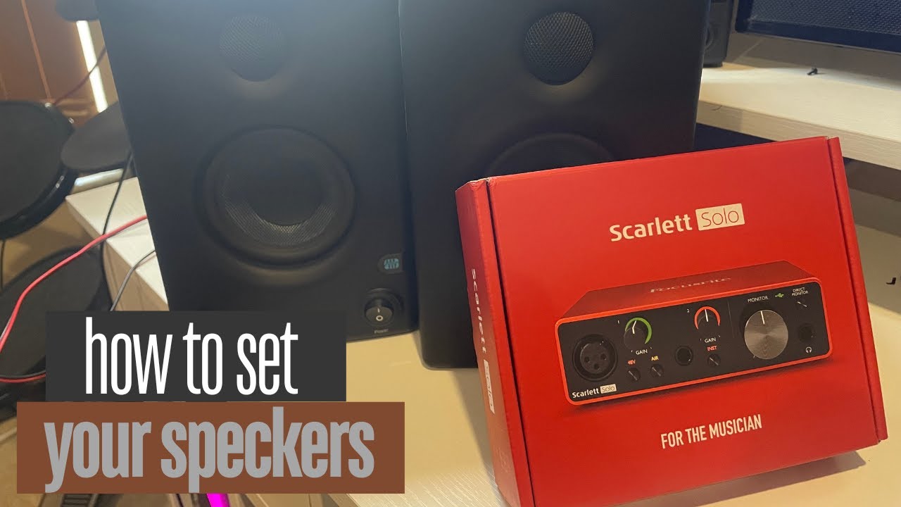 how to connect your speakers to your (audio interface)