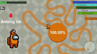Among Us.io [Paper.io 2] Map Control: 100.00% Amogus.io screenshot 5