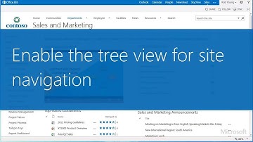 Share or hide the tree view for site navigation in SharePoint 2013