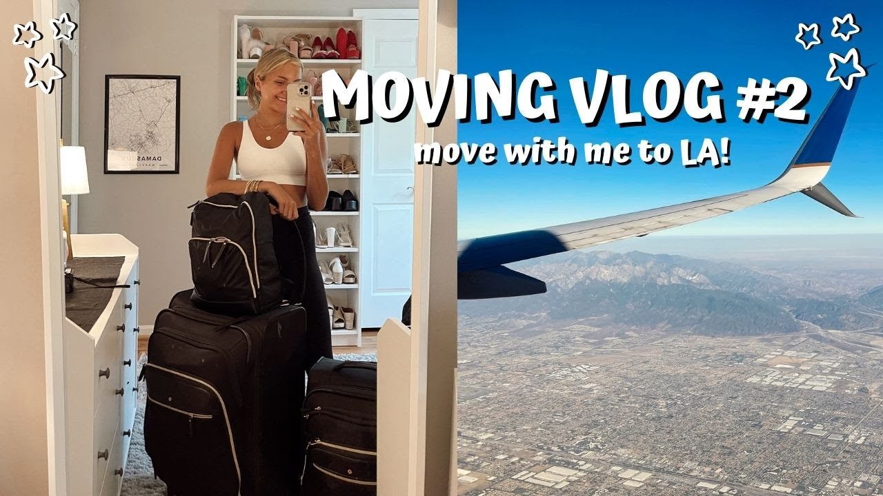 MOVE TO LOS ANGELES WITH ME || MOVING VLOG #2 empty apartment tour ...