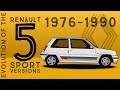 Evolution of the Renault 5 Sport Versions (1976-1990)