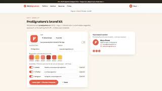 ProSignature — Free Email Signature Generator for Gmail (48-second demo)