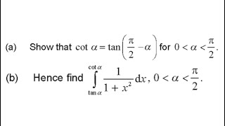 IB HL Math AA | Trig & Integration past exam question 21