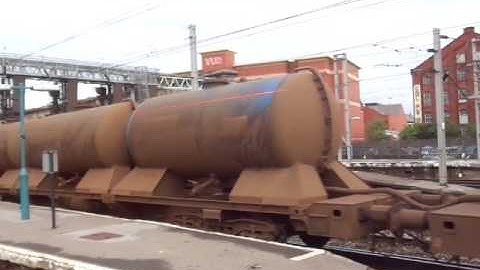 The x2 Class 66 DRS Nos.66423+66429 with Railhead Treatment Train was passed through at Carlisle.