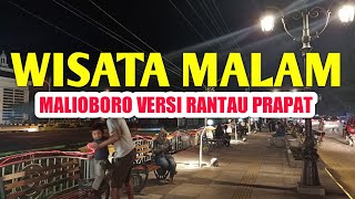 Pesona Taman Rantau Prapat Pada Malam Hari