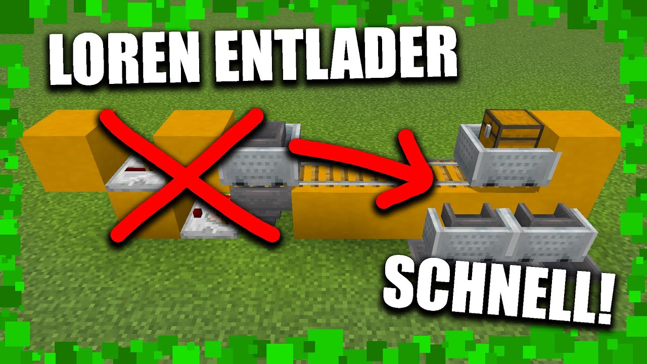 Schnellster Loren Entlader - Minecraft [Tutorial]