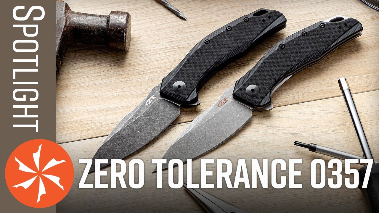 Zero Tolerance 0357 Assisted Flippers - Zero Tolerance Knives 