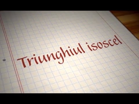 Triunghiul isoscel | ExamenulTau.ro