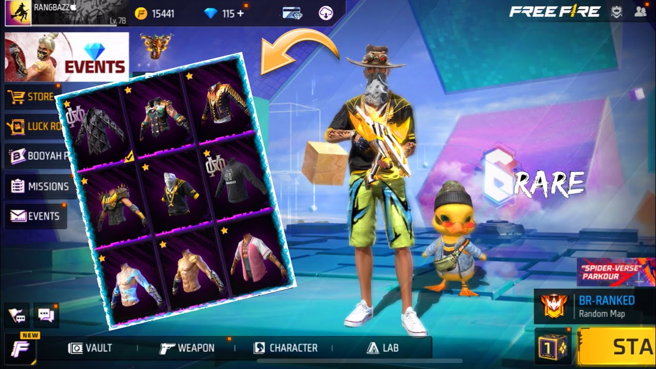 Golden Hiphop With 7 Evo’s Max - Free Fire | Full Collection | MYT ...