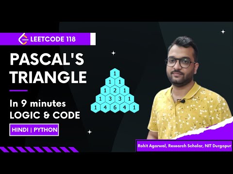 LeetCode 118 – Pascal’s Triangle | Pattern-Based DSA Explained in Hindi | Python Code