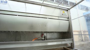 Waterfall dust collector booth, water wall wet dust extractor for polishing dust