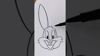 Dibujando Al Conejo Bad Bunny Muy Fácil Trucos Lindos Shorts