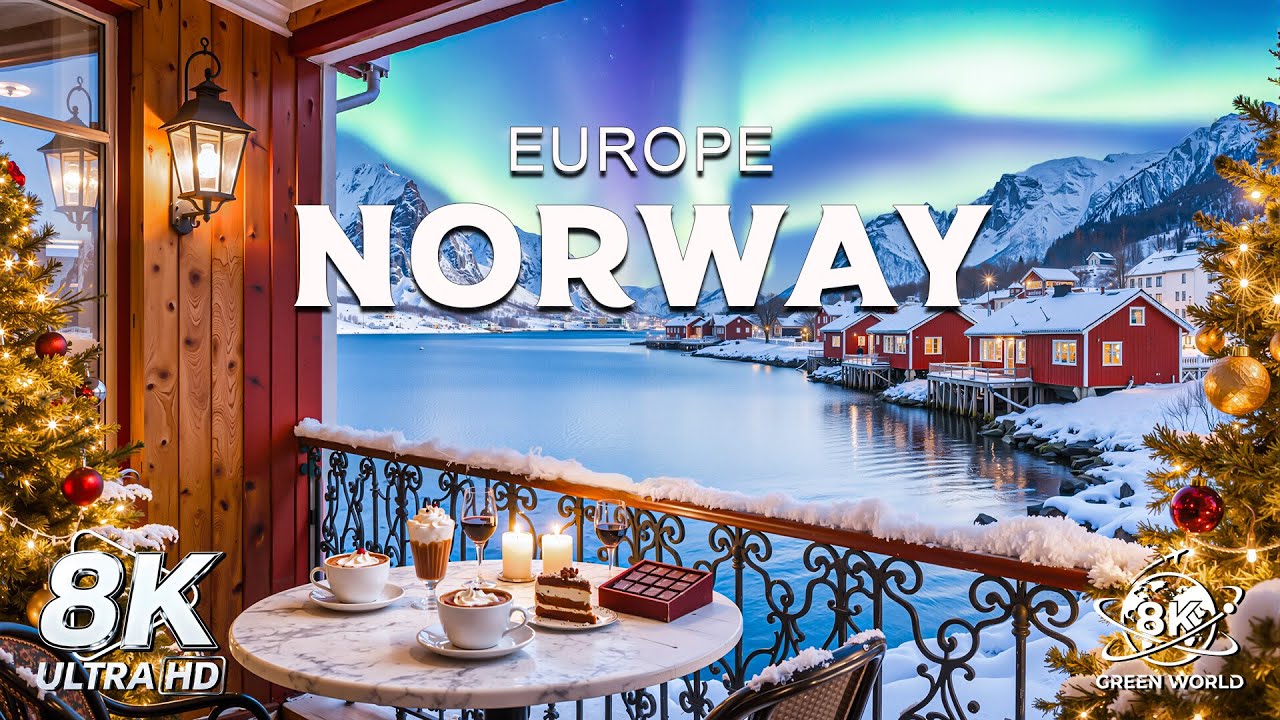 Norway 8K Winter Wonderland Film - Meditation Relaxing Music - Winter Scenery