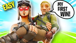 Carrying a Default to his First Win (Adorable)