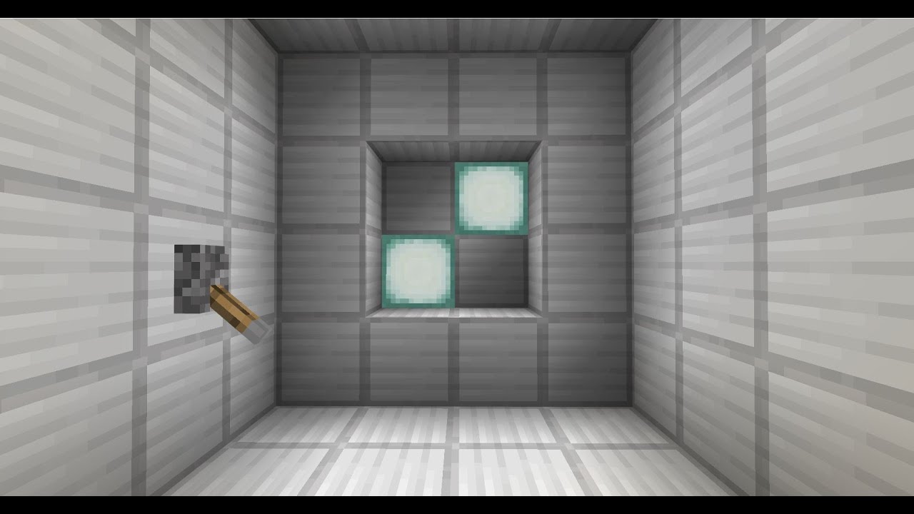 Minecraft bedrock doubled sided 4x4 vault door - YouTube
