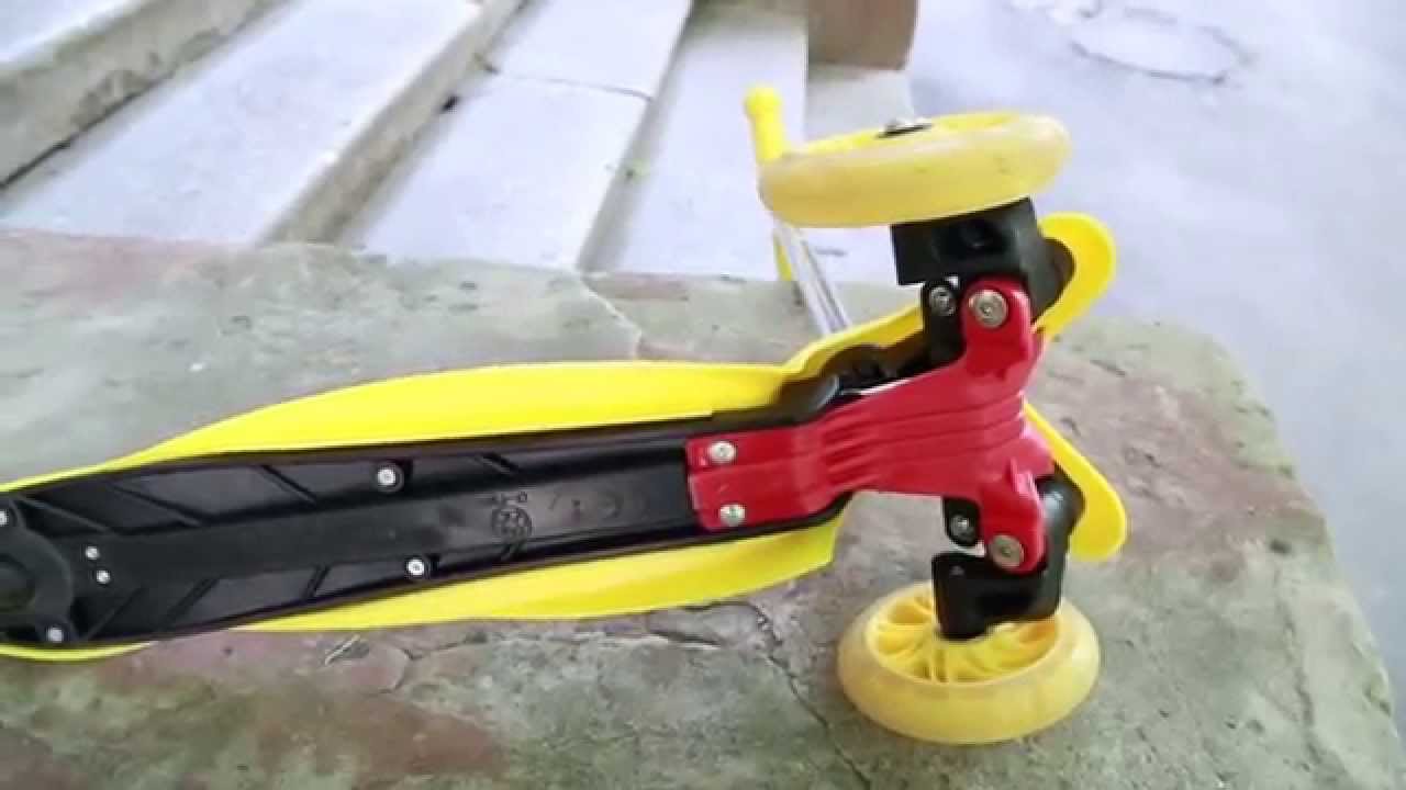 Видеообзор детского самоката MIDOU - YouTube