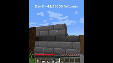 Placing one block for each follower on Instagram or youtube till we reach 50k followers