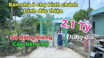 Lâu Lâu Có Căn Nhà Vị Trí Không Thể Tốt Hơn 👍 Cặp Bên Chợ đường Đinh Đức Thiện