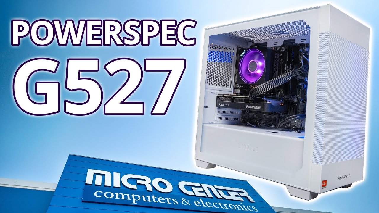 Бюджетный игровой ПК с PowerSpec G527 в Micro Center