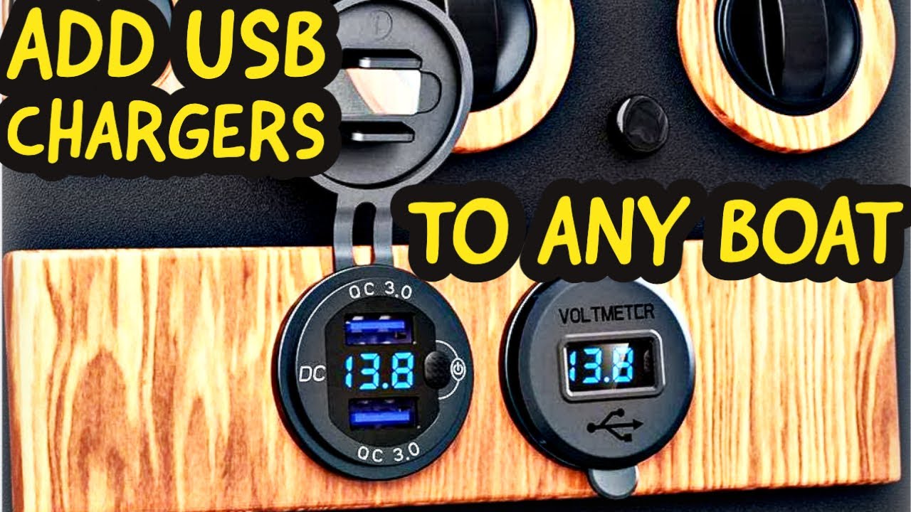 Add USB Charging PORTS to your BOAT With a Voltage GAUGE and QUICK