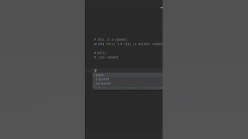 Comments in Python- 1 Minute Python Tutorial #shorts