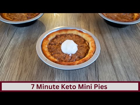 7 Minute Keto Mini Pies (Any Flavor, Nut Free and Gluten Free)