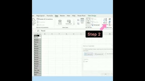 Excel in a minute | Remove duplicate items in Excel | Basic Excel Tricks and Shortcuts