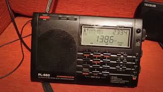 BBC World Service in Mw 1386 Khz via Radio Baltic Waves International