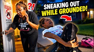 GIRL SNEAKS OUT THE HOUSE WHILE GROUNDED, SHE INSTANTLY REGRETS IT