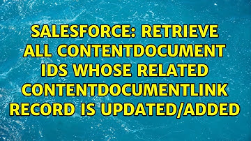 Retrieve all ContentDocument Ids whose related ContentDocumentLink record is updated/added